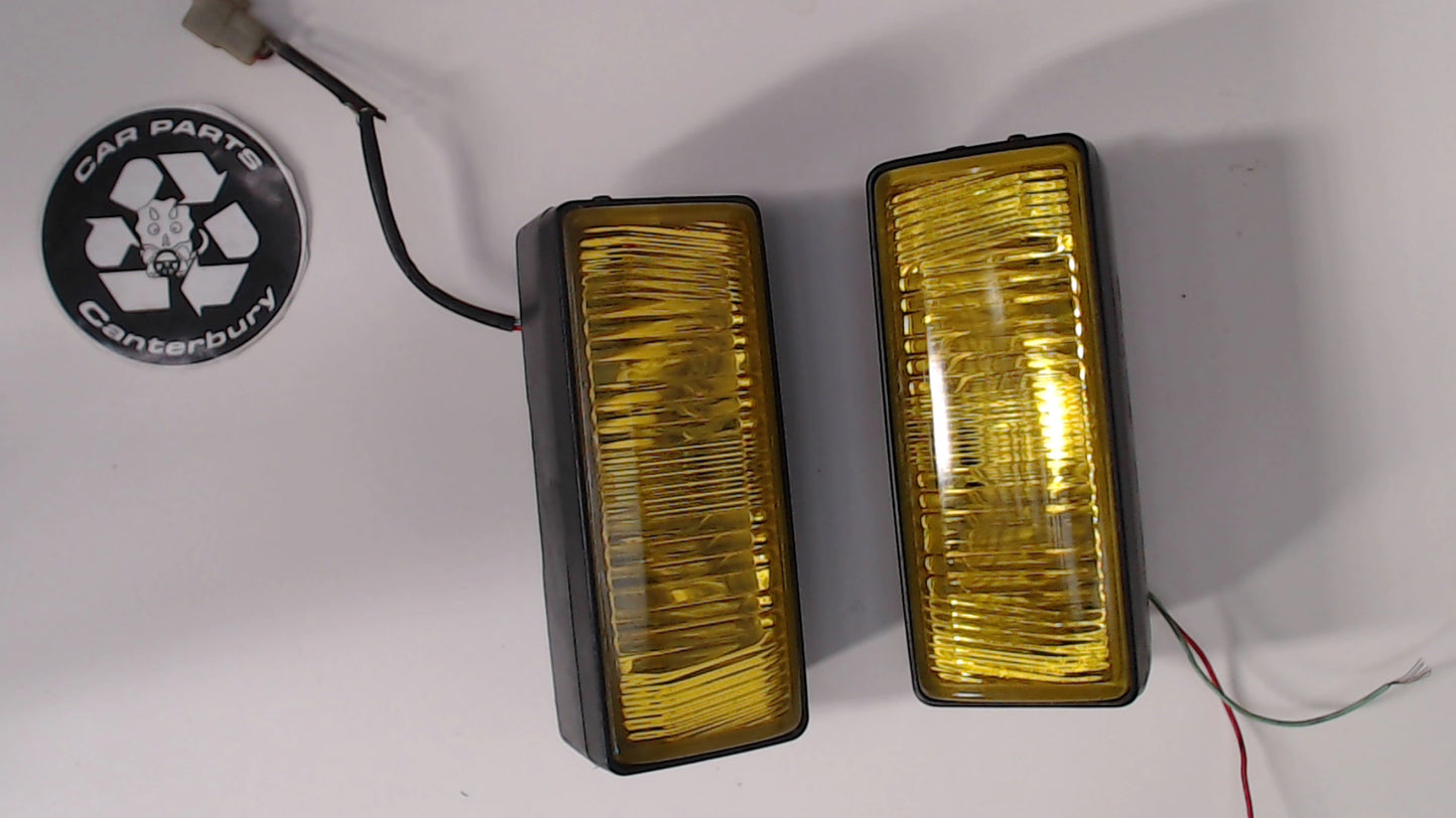 Fog Lights - Yellow - w/provisions for folding covers - 114-11241